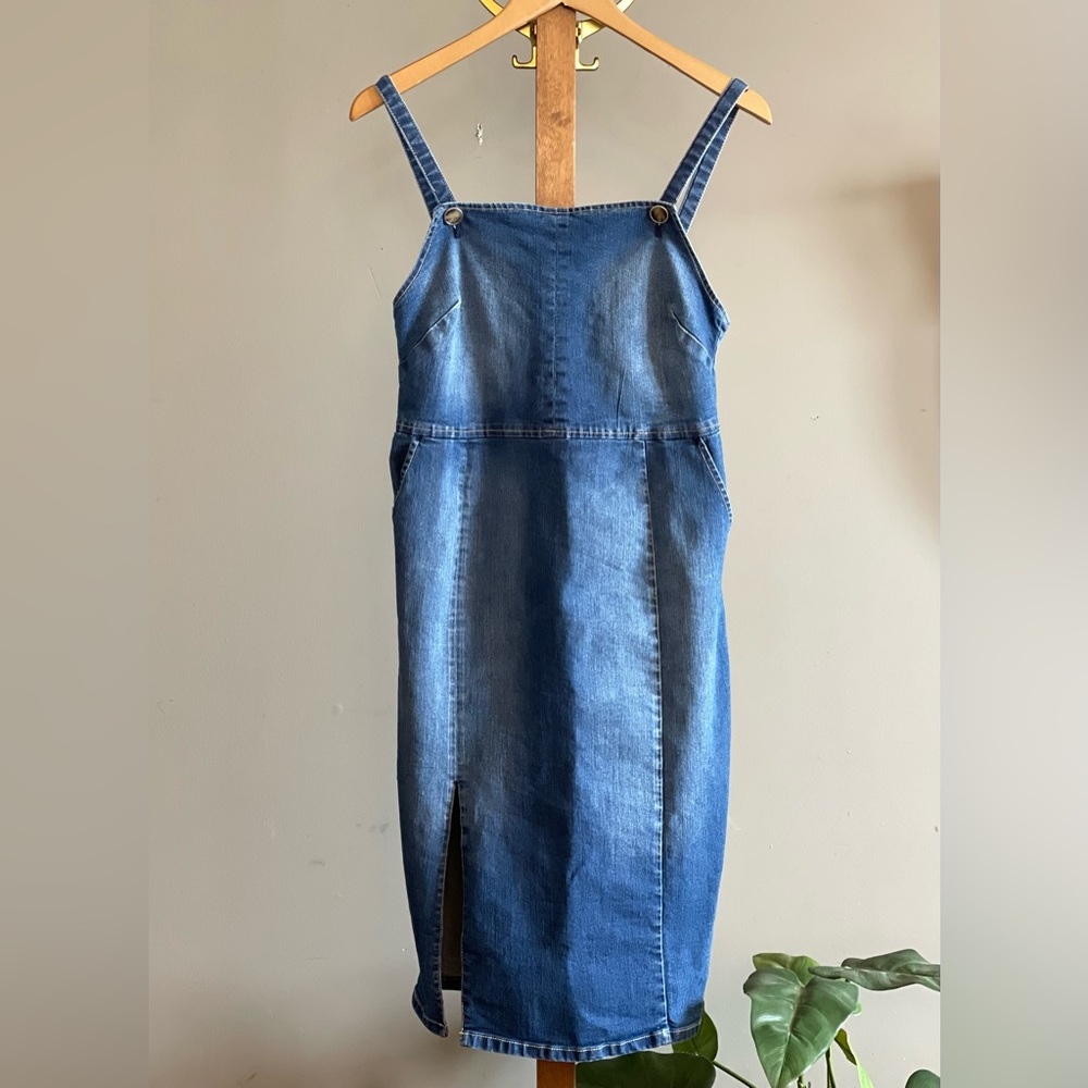 Guess Jeans Blue Denim Midi Dress - Size Women’s 8